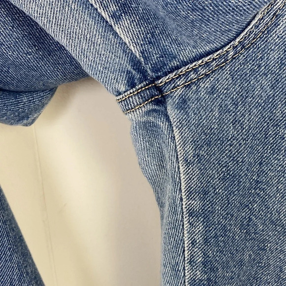 Vintage Second Generation Raw Hem Denim Jeans Size 28” Waist Embroidered Heart - Picture 9 of 14
